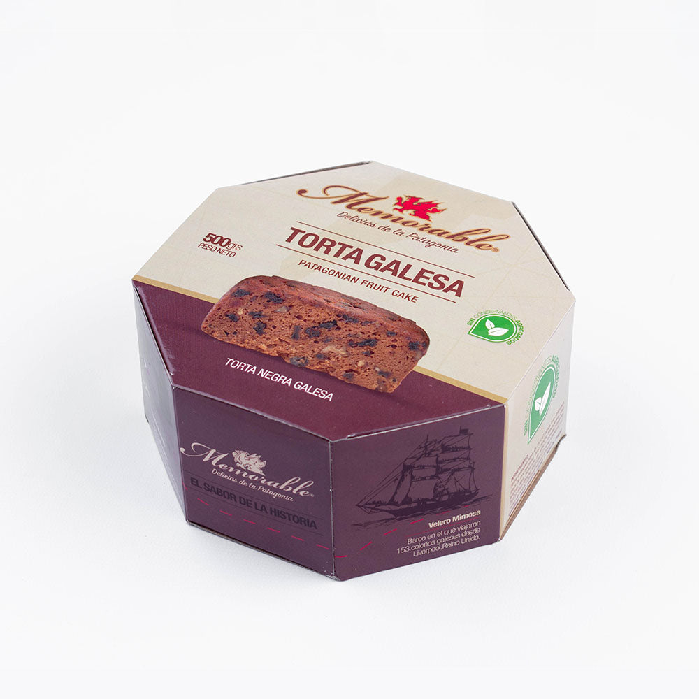 Patagonian Fruit Cake (Torta Galesa) - 500 gramos en Caja de Cartón