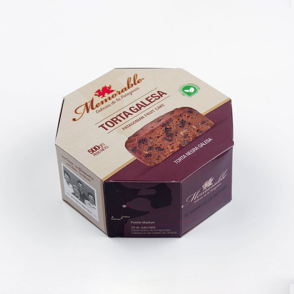 Patagonian Fruit Cake (Torta Galesa) - 500 gramos en Caja de Cartón
