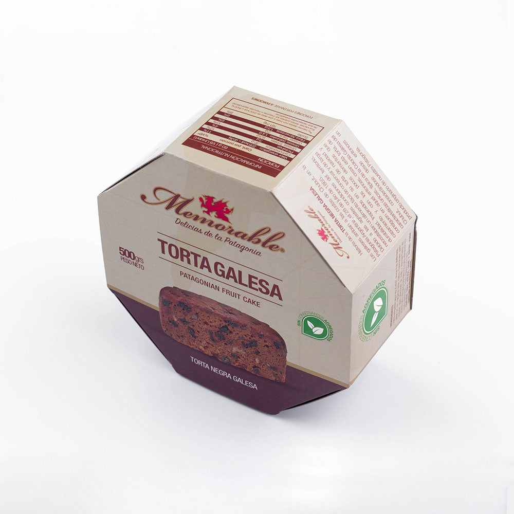 Patagonian Fruit Cake (Torta Galesa) - 500 gramos en Caja de Cartón