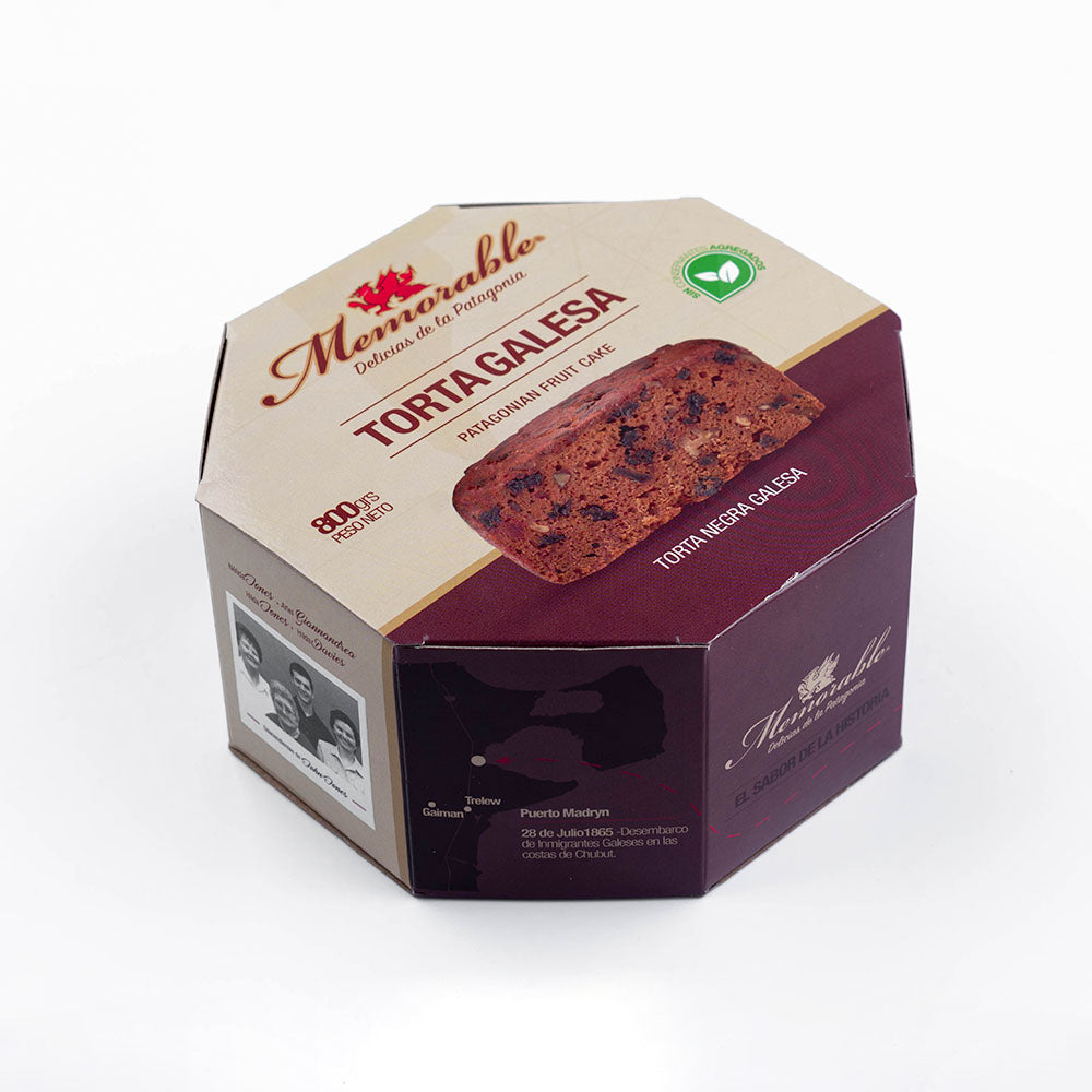 Patagonian Fruit Cake (Torta Galesa) - 800 gramos en Caja de Cartón